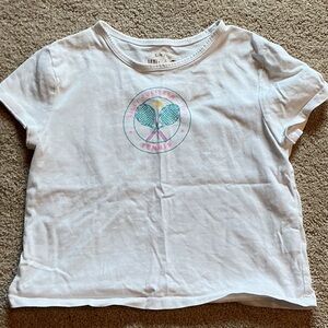 Lilly Pulitzer White Tennis Graphic Tee